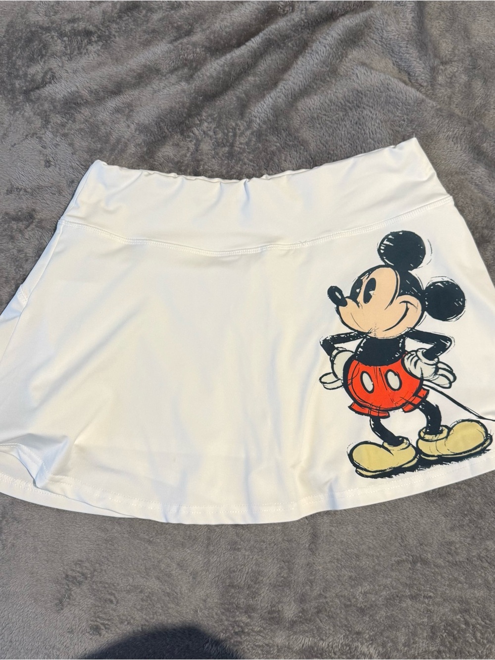 Disney White Mickey Mouse Graphic Skirt